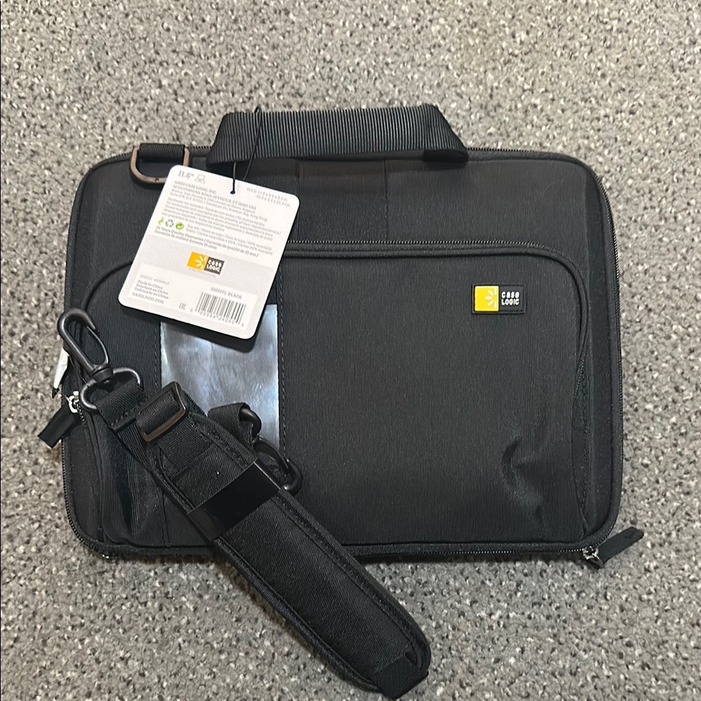 Case logic Black Laptop Bag with Shoulder Strap 11.6”